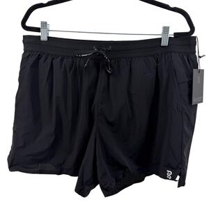 NEW BANDIT EG Men's 5 Training Short Perforated Black XL Running Gym Athletic